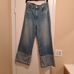 Rag&Bone Ruth Jean. Super High  Rise Wide Leg Jean color Neville Excellent sz27